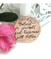 Charm / Pendentif - Plaque Believe in Yourself