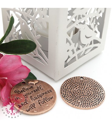 Charm / Pendentif - Plaque Believe in Yourself