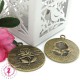 Charm / Pendentif - Plaque Belle Rose