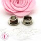 Oeillet à visser - ø 13 mm - Argent