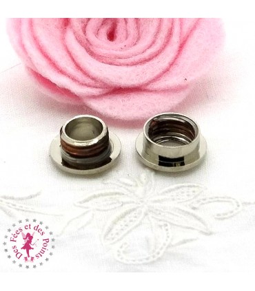 Oeillet à visser - ø 13 mm - Argent