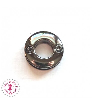 Oeillet à visser - ø 22 mm - Gun metal
