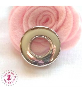 Oeillet à visser - ø 22 mm - Argent