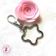Porte-clé / Anneau Fleur - Argent