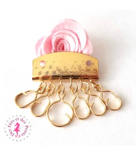 Support de Porte-clés à anneaux - Or