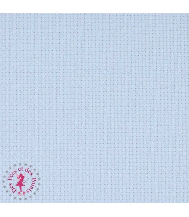 Toile à broder Aïda Bleu clair 5.4 pt/cm