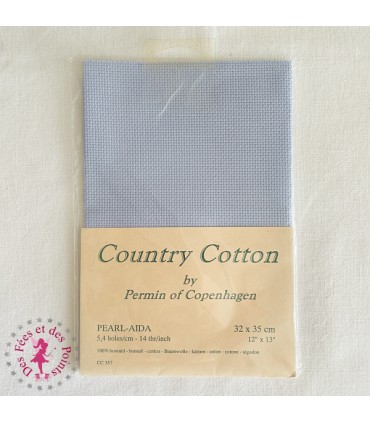 Toile à broder Aïda Bleu clair 5.4 pt/cm