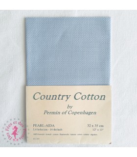 Toile à broder Aïda Bleu clair 5.4 pt/cm