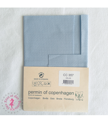 Toile à broder Aïda Bleu clair 5.4 pt/cm