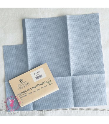 Toile à broder Aïda Bleu clair 5.4 pt/cm