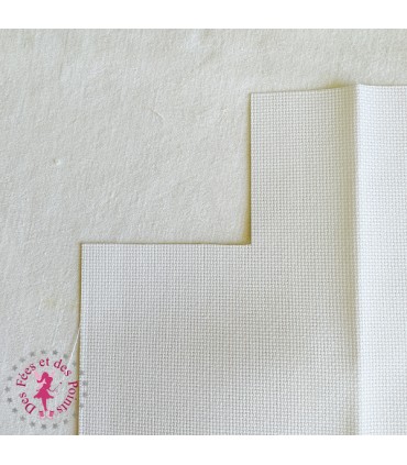 Toile à broder Aïda Blanche 7 pt/cm