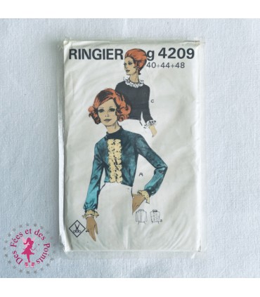 Ringier - G 4209 - Patron Blouse boutonnée dans le dos, en trois façons