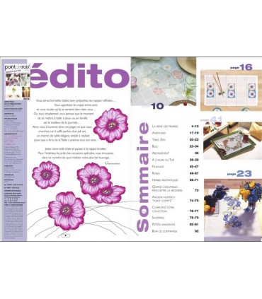 Point de Croix Magazine - Thématique No 43 - Art de la table - Mars 2010