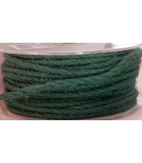Cordelière en jute - 3 mm - Vert sapin