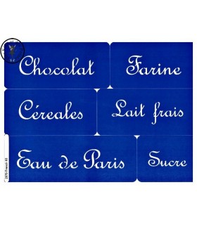 Pochoir "Textes French 03"