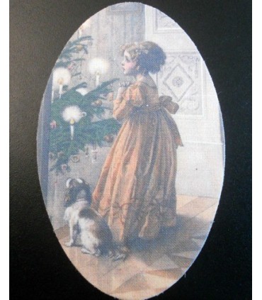 Etiquette thermocollante "Lumières de Noël"