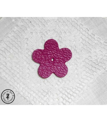Fleur en cuir - Lila