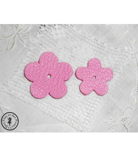 Fleur en cuir - Pink