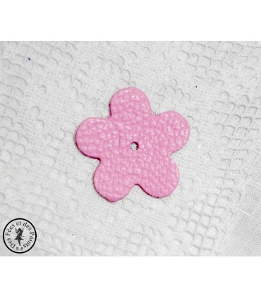 Fleur en cuir - Pink