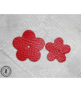 Fleur en cuir - Géranium