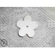 Fleur en cuir - Blanc