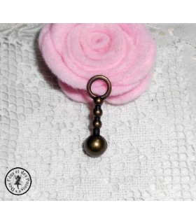 Tirette 4 boules - Bronze antique