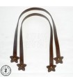 Anses  "Etoile" - 50 cm - Chocolat