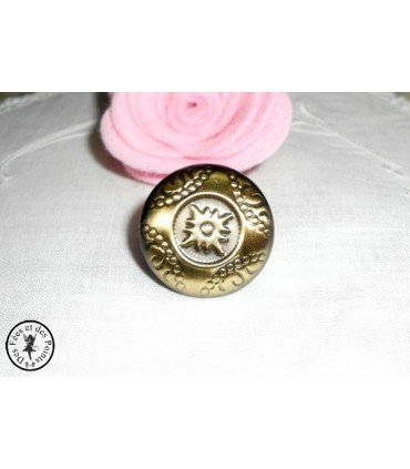 Pied de sac - "Edelweiss" -  Bronze antique