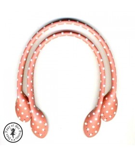 Anses Inazuma "A pois" - Rose - 40 cm