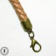 Petite anse - Cuir synthétique tressé - 30 cm - Brun clair