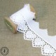 Broderie anglaise "Coeurs" - Blanc - 5  cm