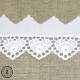 Broderie anglaise "Coeurs" - Blanc - 5  cm
