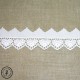Broderie anglaise "Coeurs" - Blanc - 5  cm