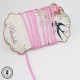 Cordon ciré aspect cuir - 2 mm - Rose barbie