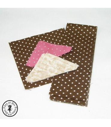 Kit Pique épingles de machine à coudre "Angel" - Pois roses/bruns