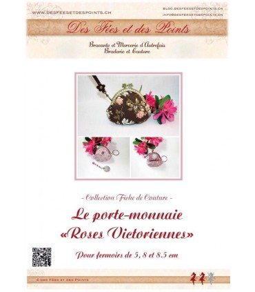 Fiche Porte monnaies "Rose Victorienne"