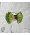 Noeud - Vert clair / Rouge