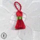 Mini pompon - Rouge / Vert