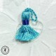Mini pompon - Turquoise / Bleu