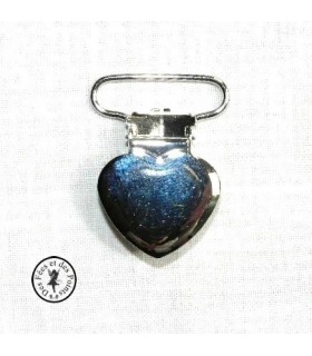 Pince métallique coeur