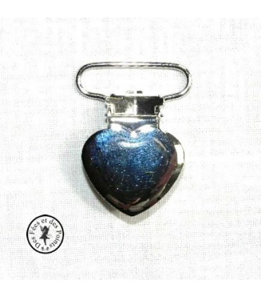Pince métallique coeur