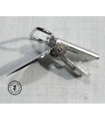 Pince métallique coeur