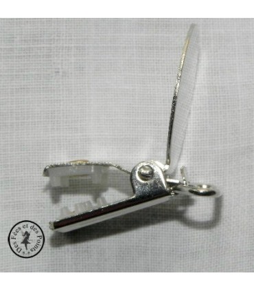 Pince métallique ronde - Rose