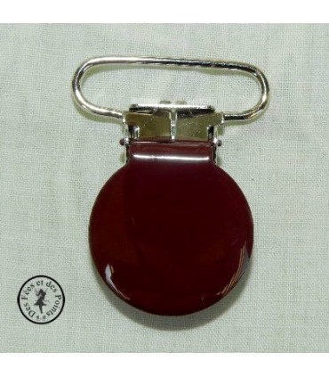 Pince métallique ronde - Brune