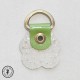 Anneau D - Cuir "Fleur" - Vert