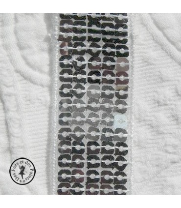 Sequin argenté 2,3 cm