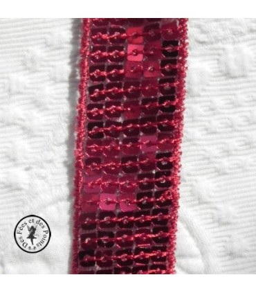 Sequin rouge 2,3 cm