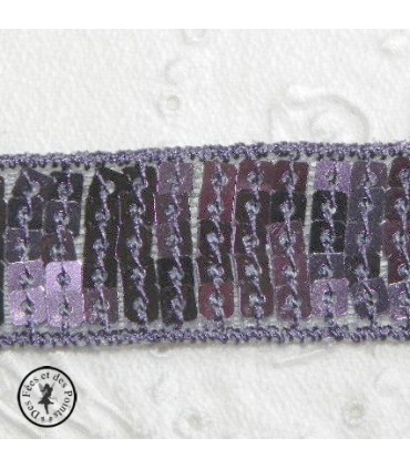 Ruban Sequins -Ultra Violet - 20 mm