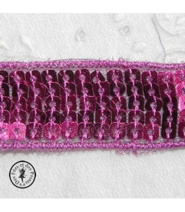Ruban Sequins - Fuschia - 20 mm