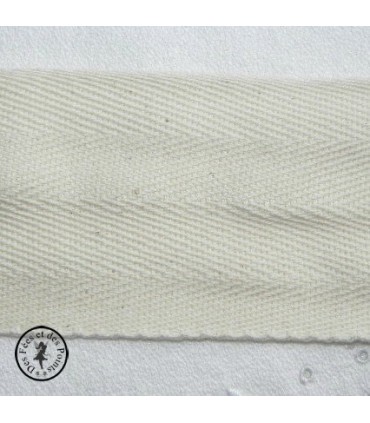 Ruban sergé - Nature- 50 mm